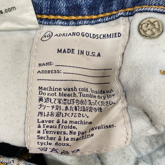 Adriano Goldshmied Stilt Cigarette Jean Shorts Navy Blue 29R - Picture 9 of 10